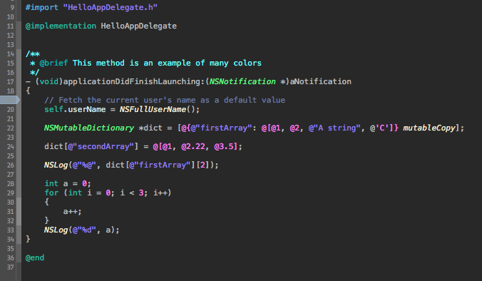 Gulf theme for Xcode 1