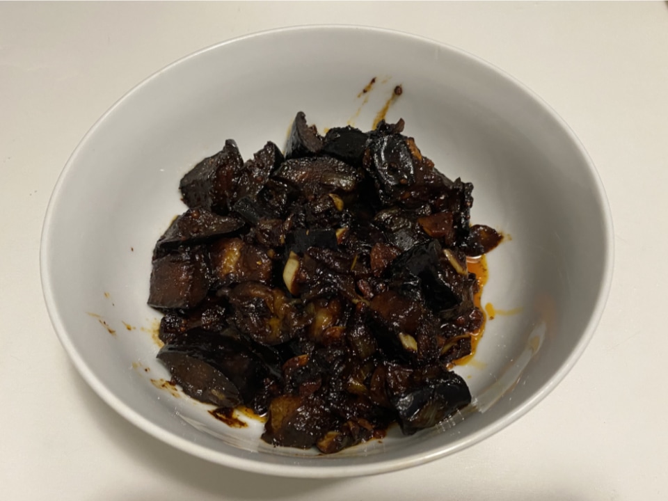 Final presentation of satay eggplant satay-eggplant